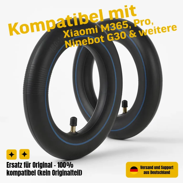 E-Scooter Schlauch kompatibel mit Xiaomi M365, Ninebot G30 & mehr